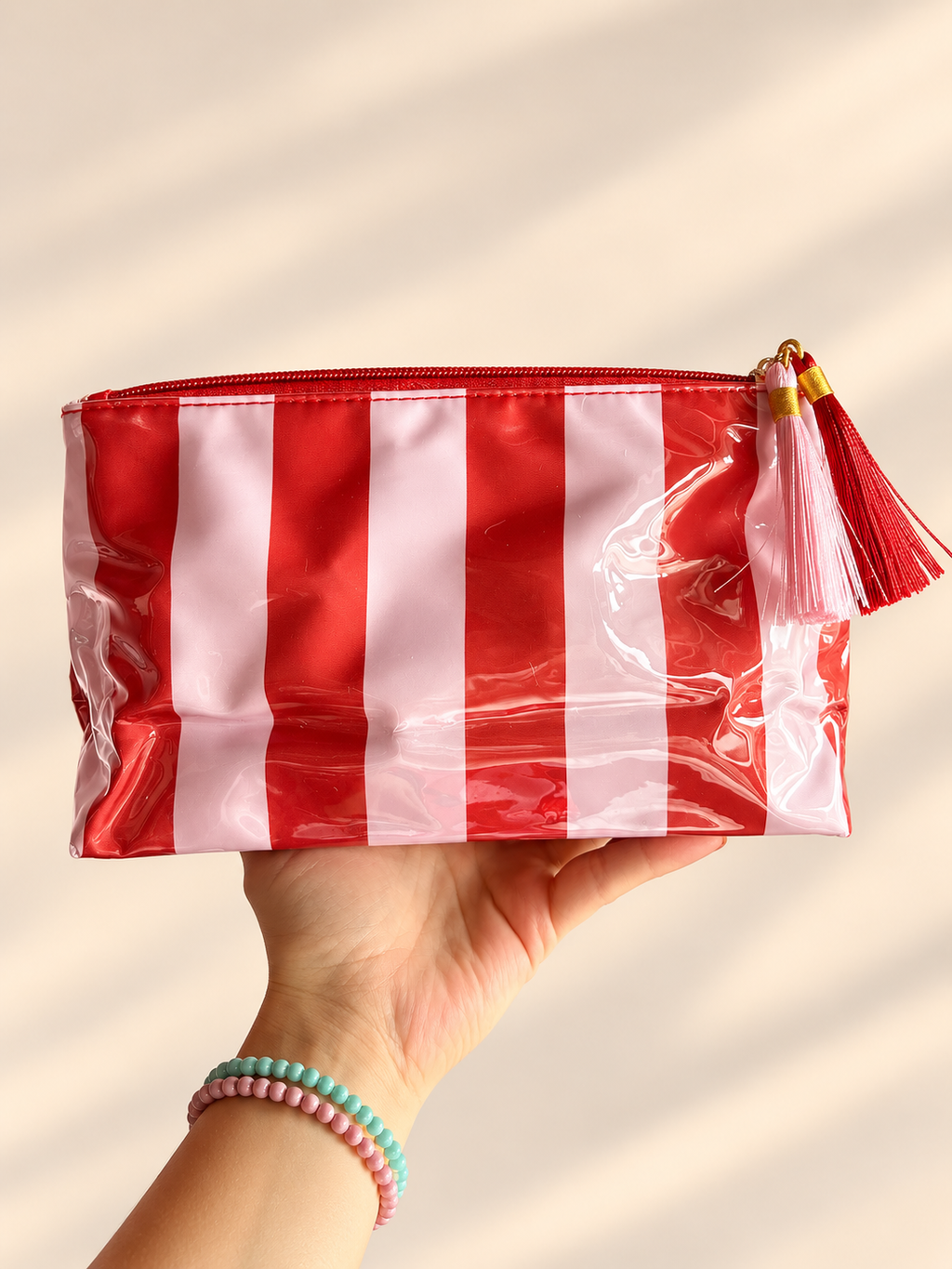 Pochette a righe personalizzata