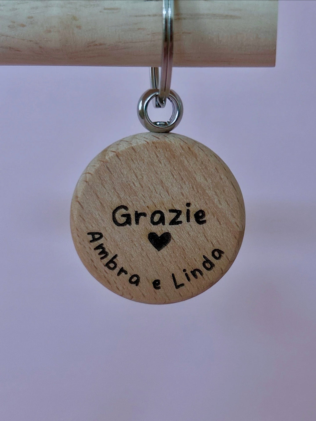 Portachiavi personalizzato con foto e dedica