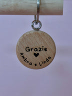 Portachiavi personalizzato con foto e dedica