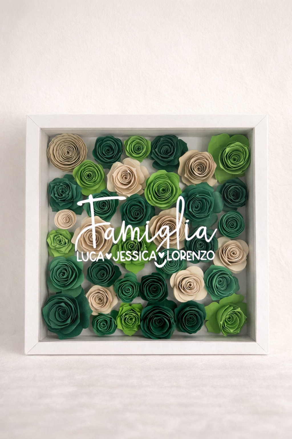 Cornice "Famiglia" con fiori