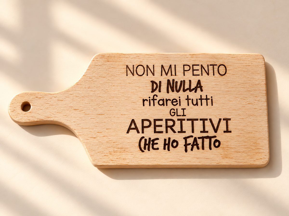 Tagliere per aperitivo "Non mi pento di nulla"