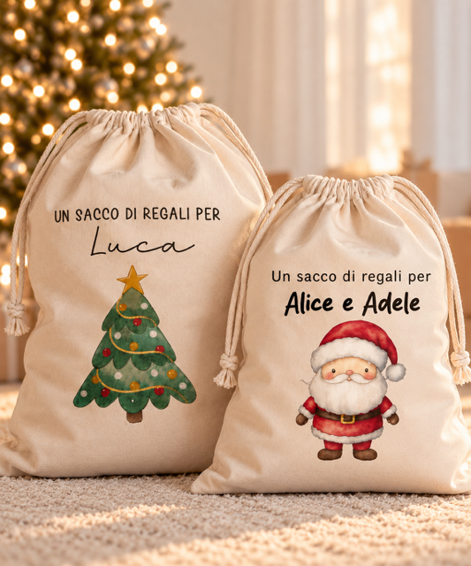 Sacco di Natale Personalizzato con Nome