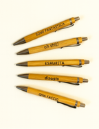 Penna legno personalizzata con messaggio inciso - Artigianale Made in Italy
