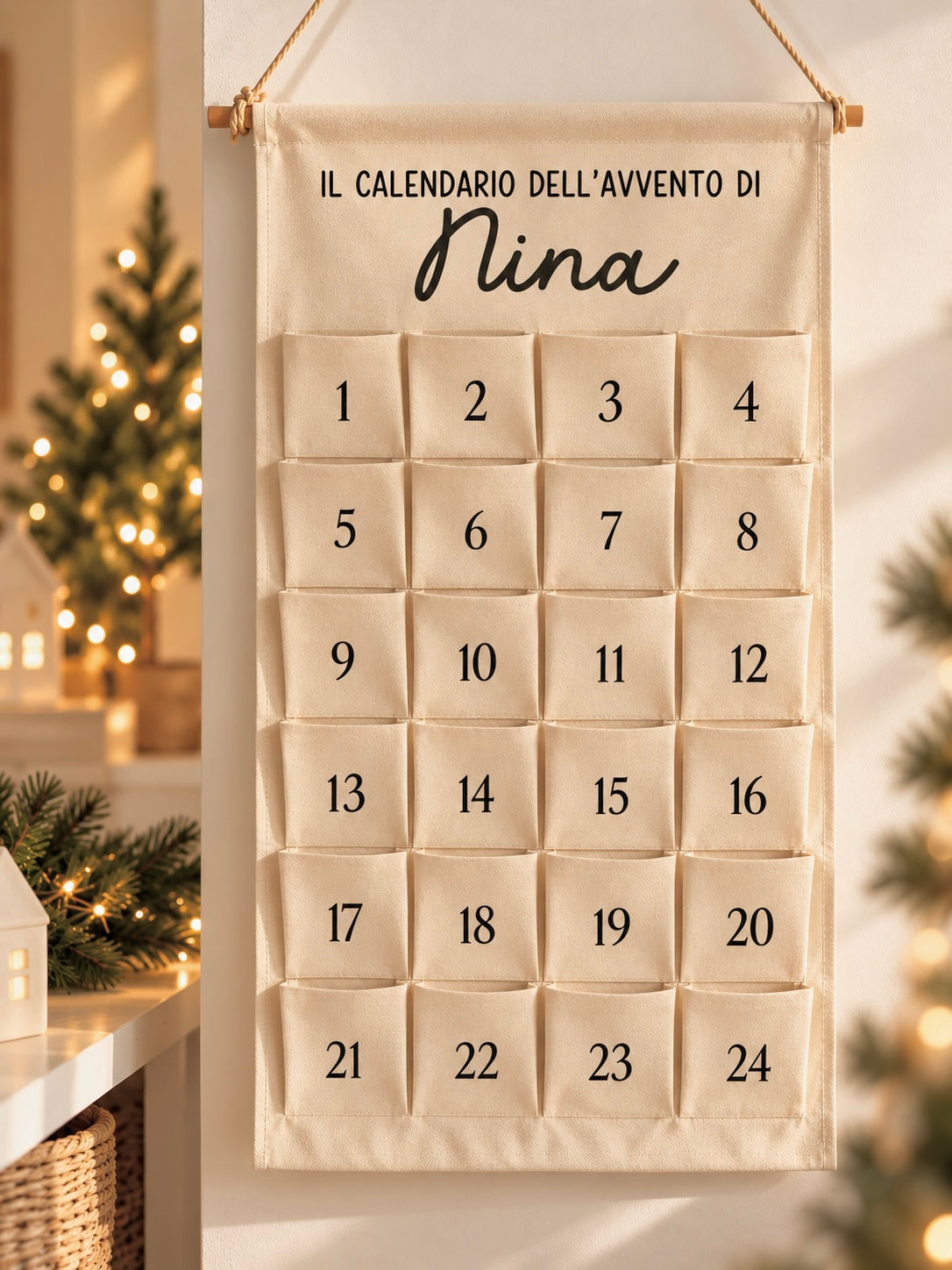 Calendario dell'avvento personalizzato