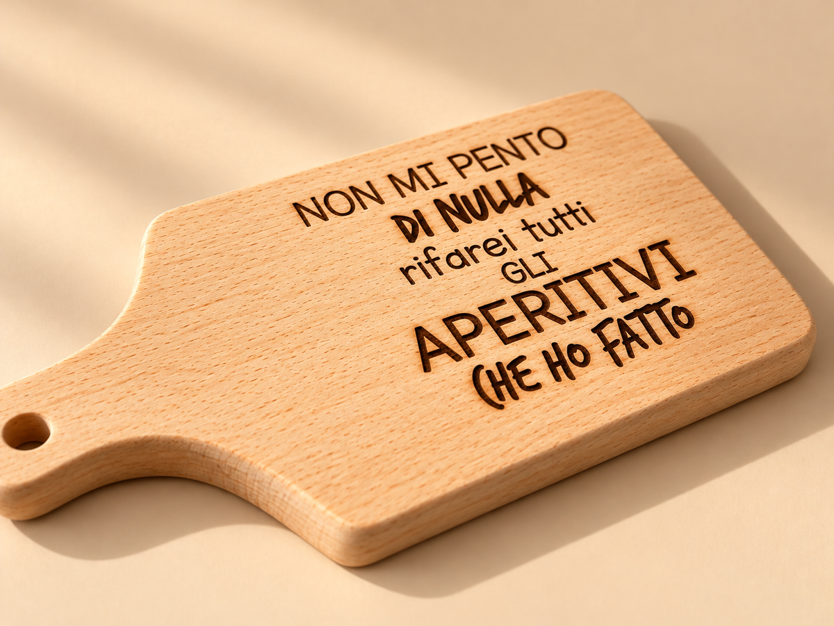 Tagliere per aperitivo "Non mi pento di nulla"
