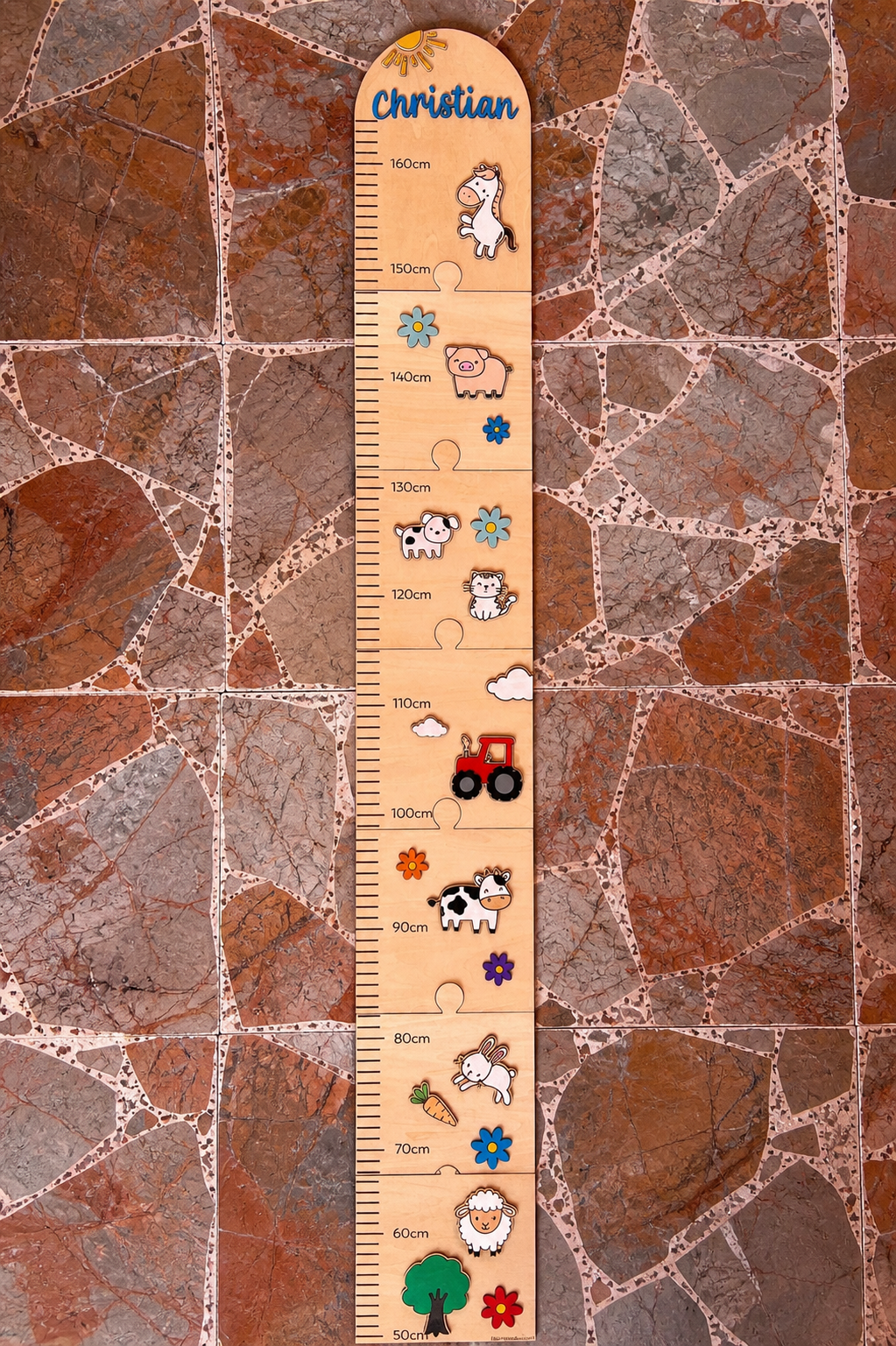 Metro Crescita Personalizzato in Legno