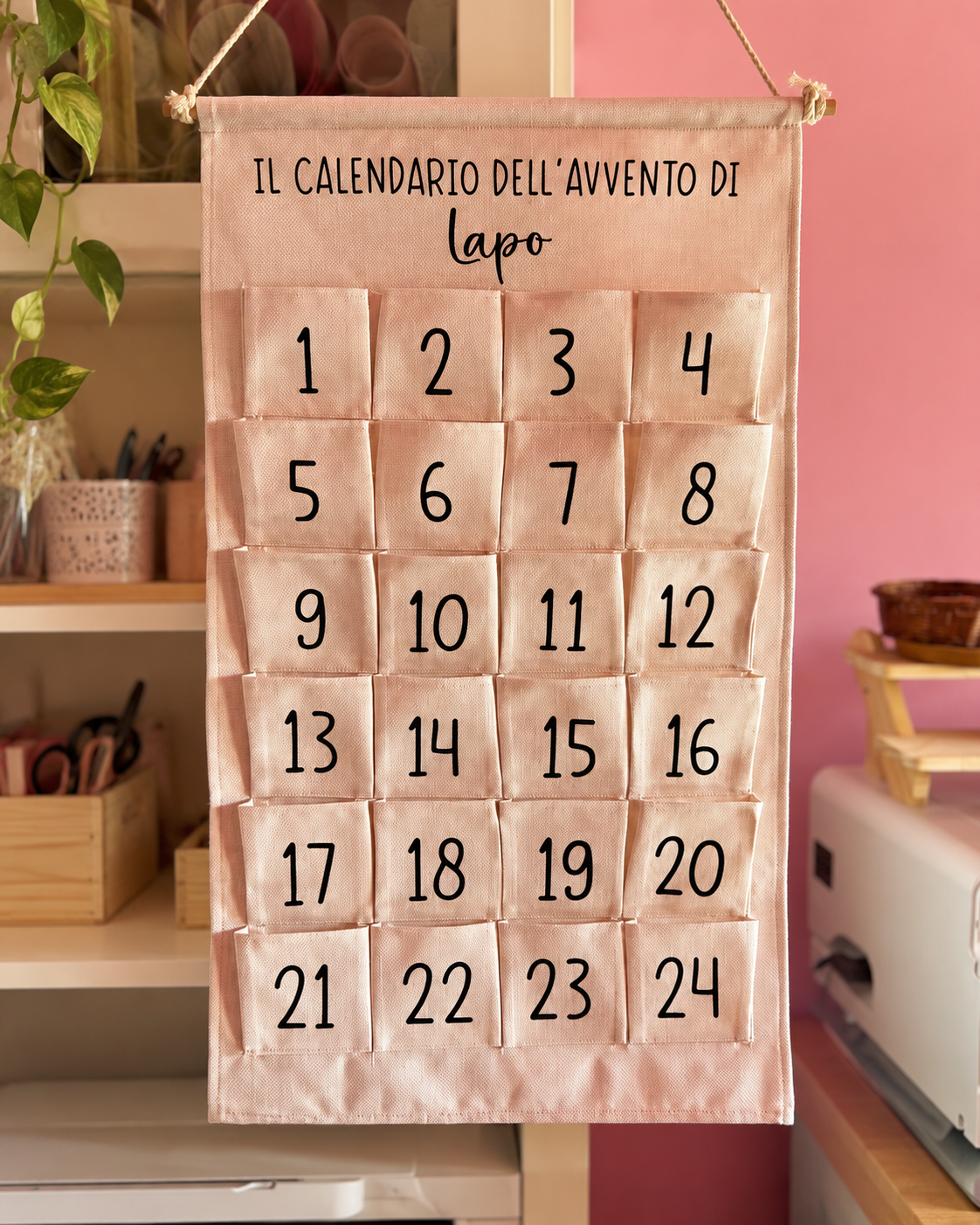 Calendario dell'avvento personalizzato