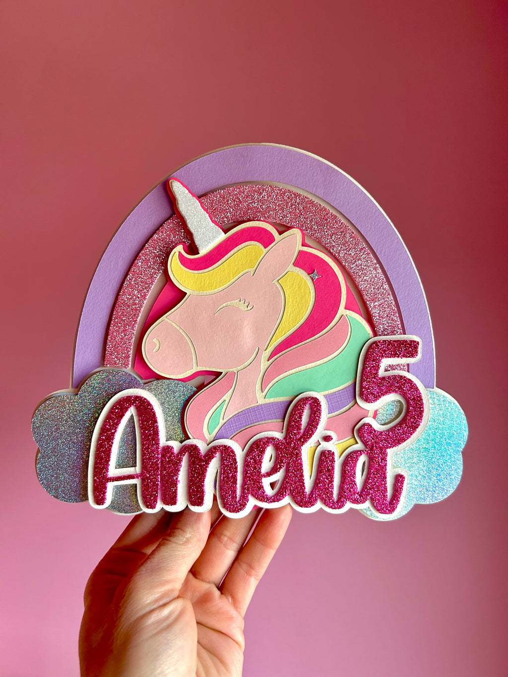 Cake Topper Unicorno