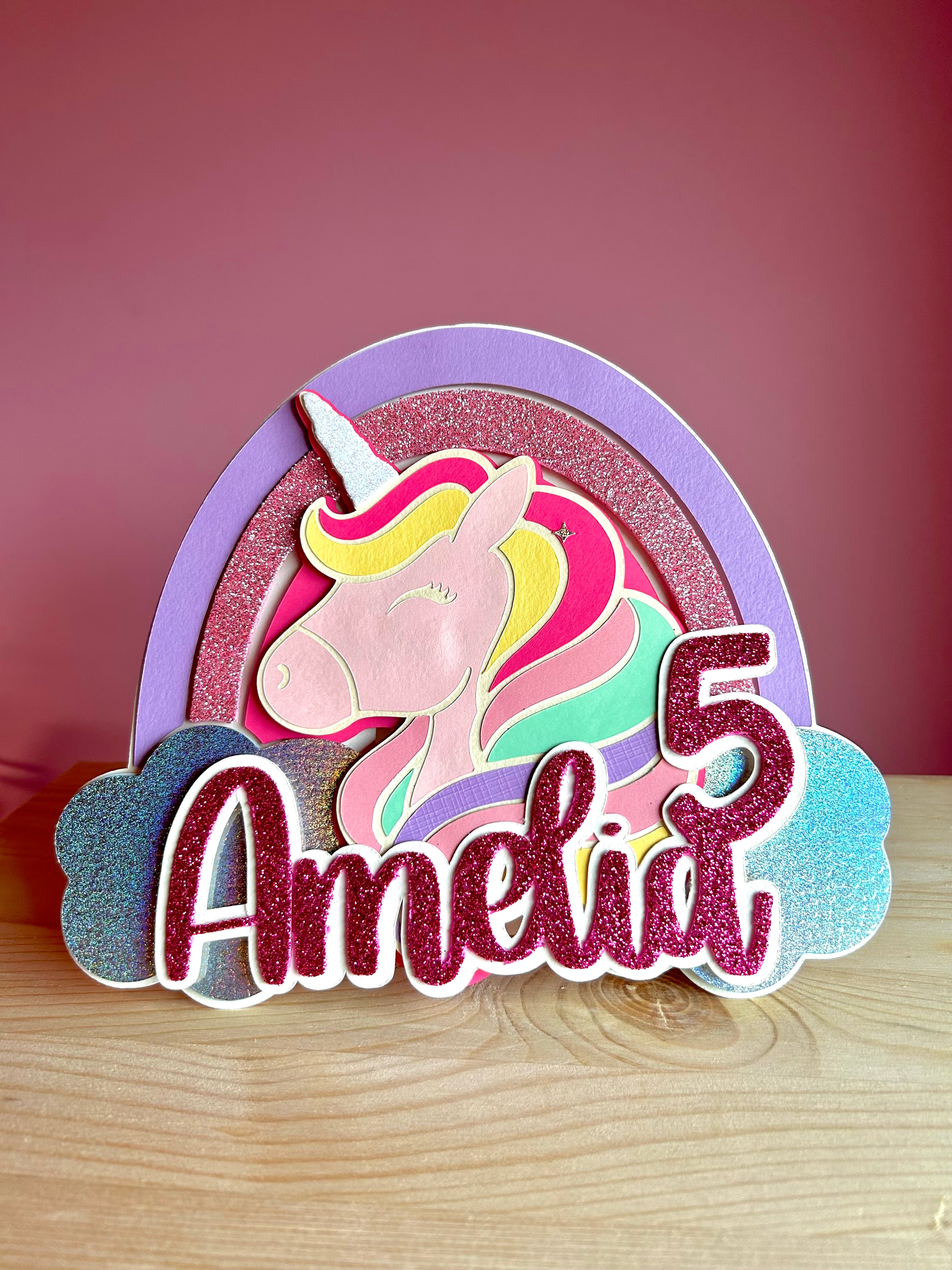 Cake Topper Unicorno