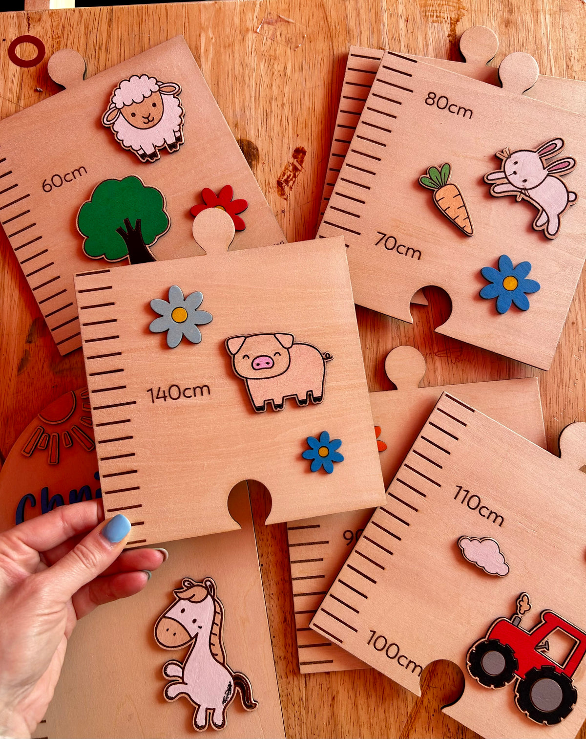 Metro Crescita Personalizzato in Legno