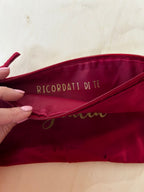 Pochette in velluto personalizzata con nome - Idea regalo elegante e utile