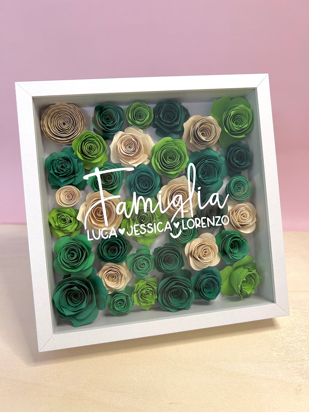 Cornice "Famiglia" con fiori