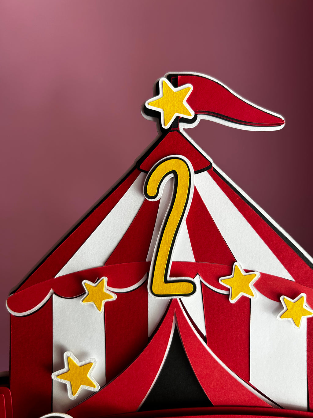 Topper Tendone Circo personalizzato con nome ed età