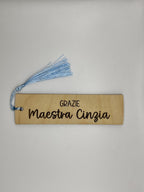 Segnalibro Personalizzato in Legno per Maestri