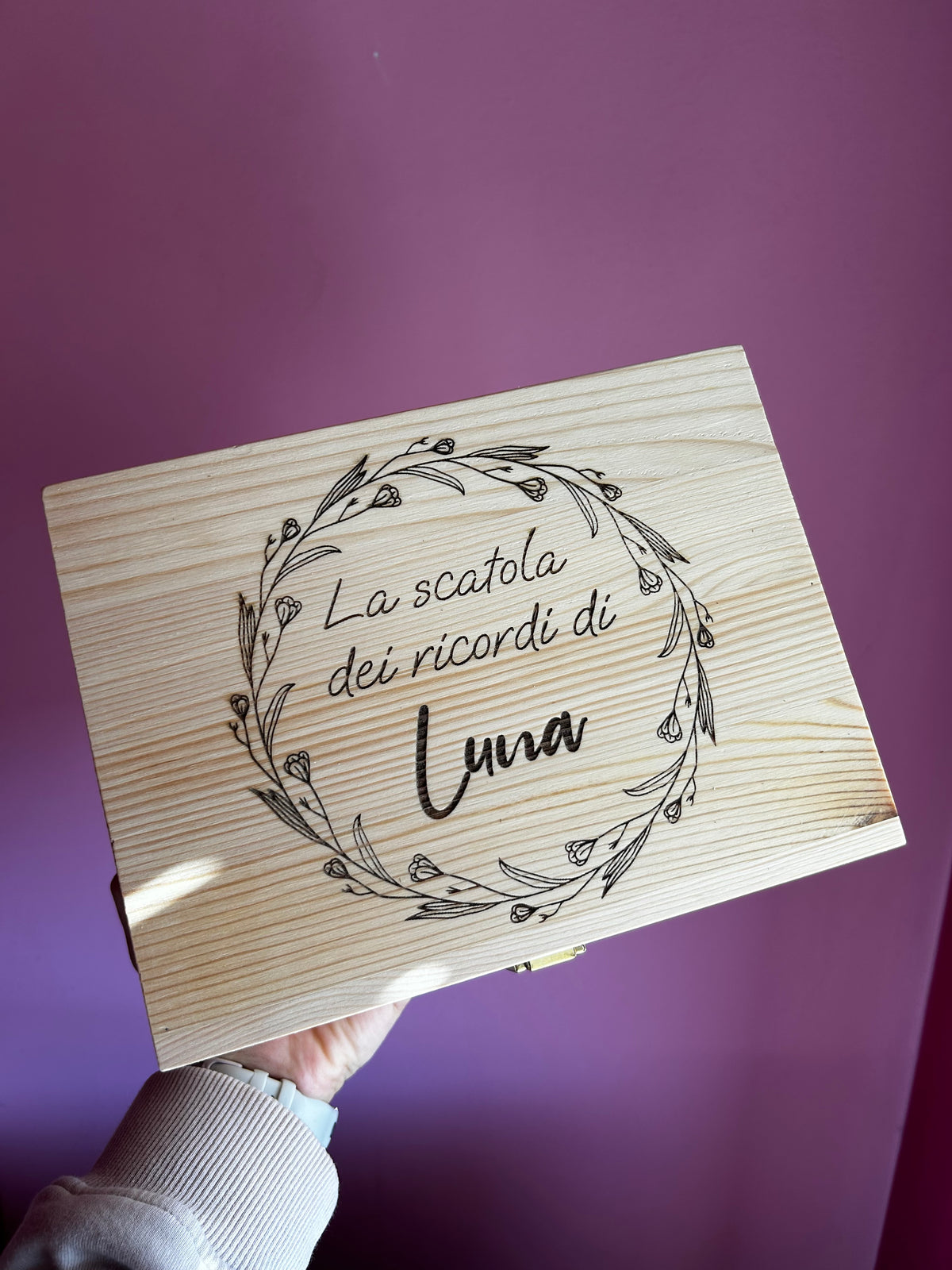 Memory Box personalizzata in legno