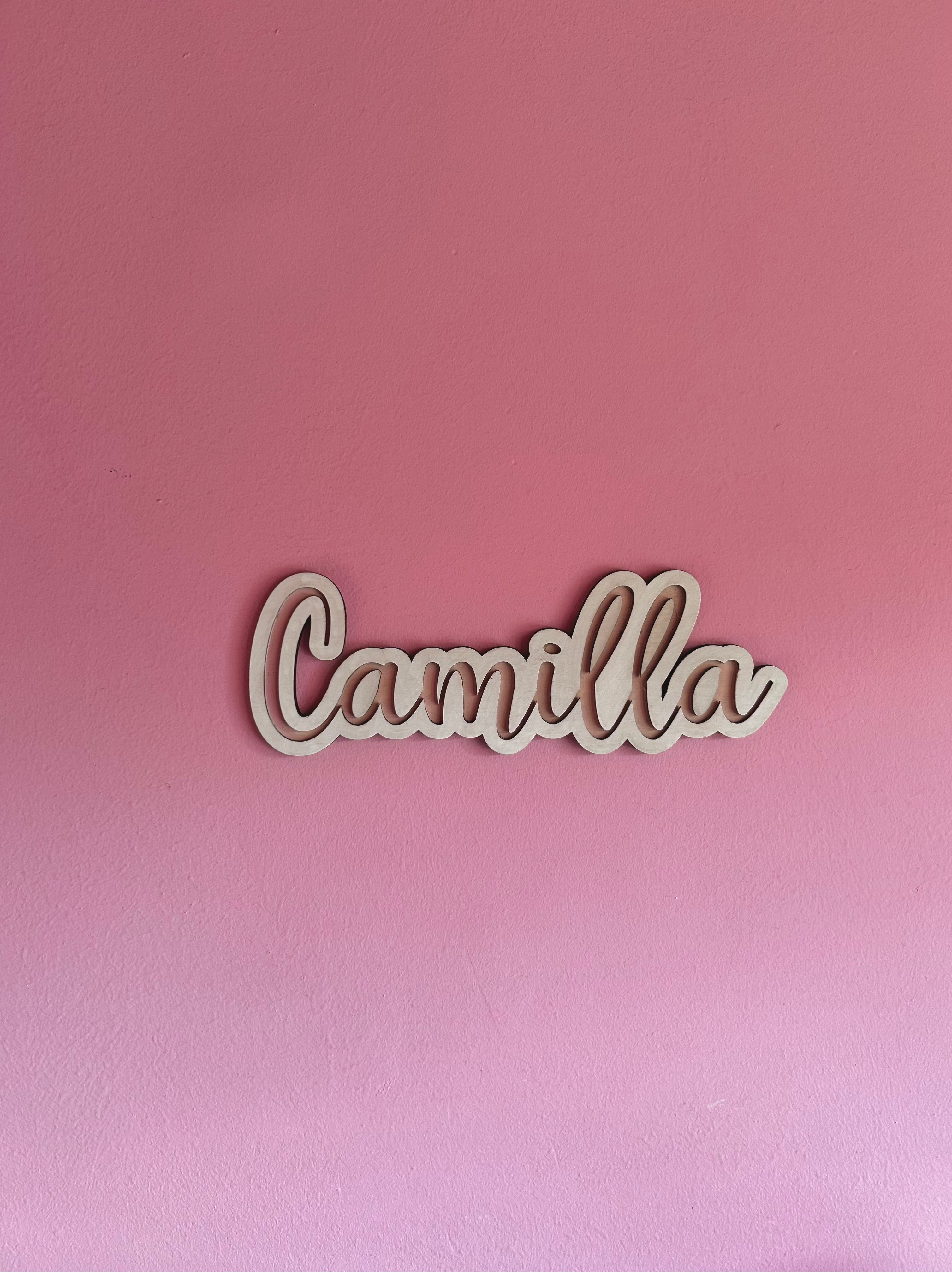 Nome in legno personalizzato per cameretta