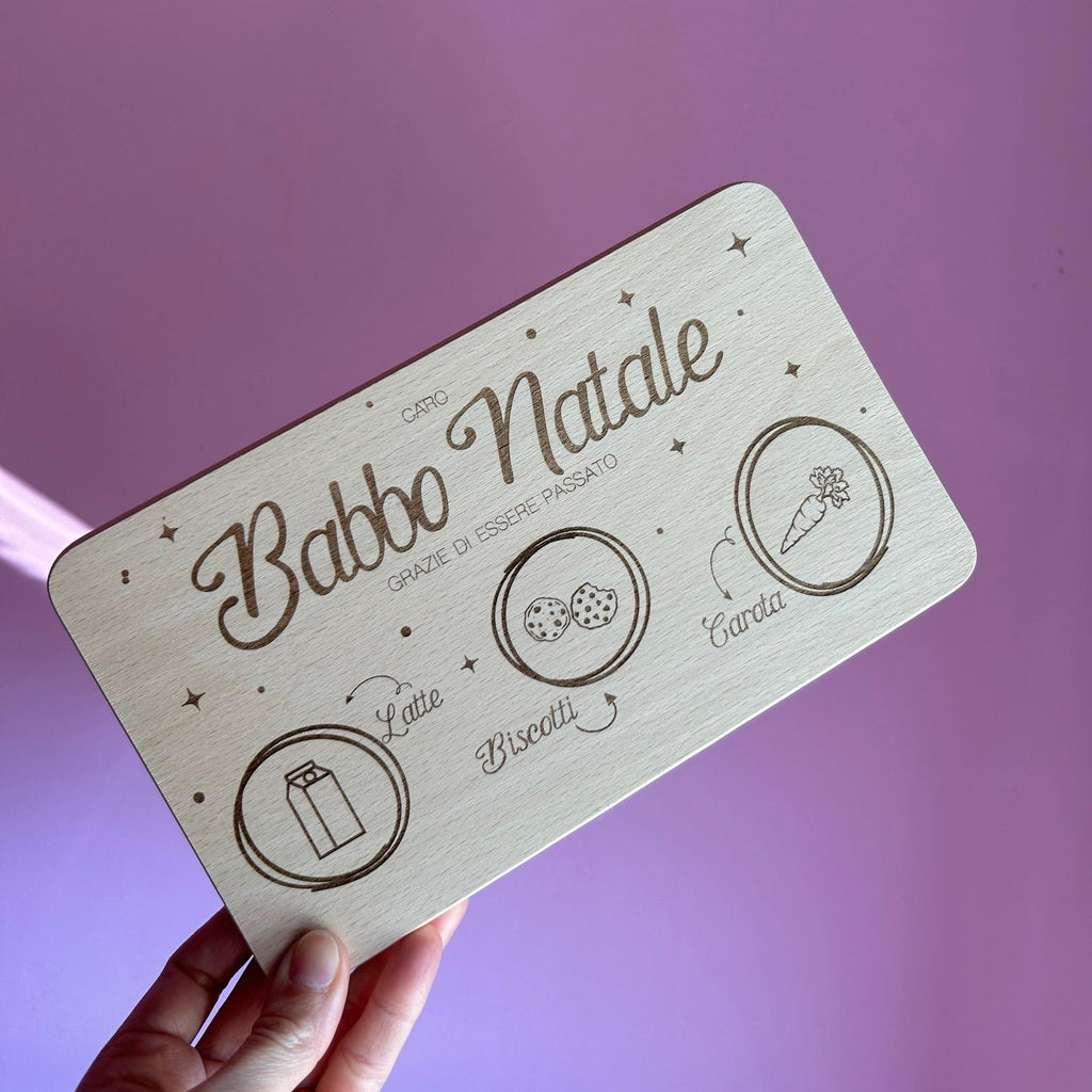 Vassoio di Babbo Natale personalizzato