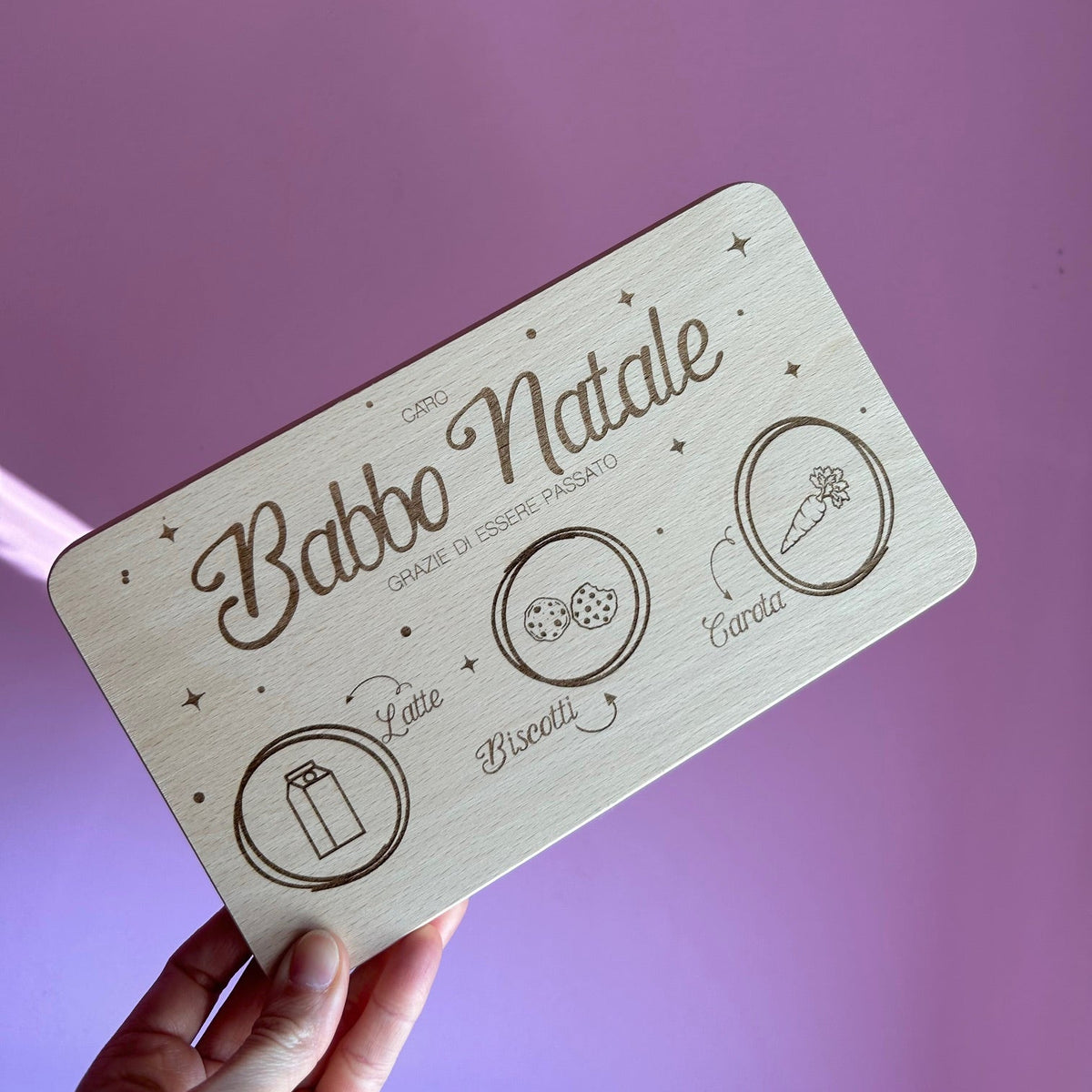Vassoio di Babbo Natale personalizzato