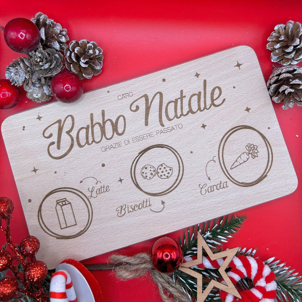 Vassoio di Babbo Natale personalizzato