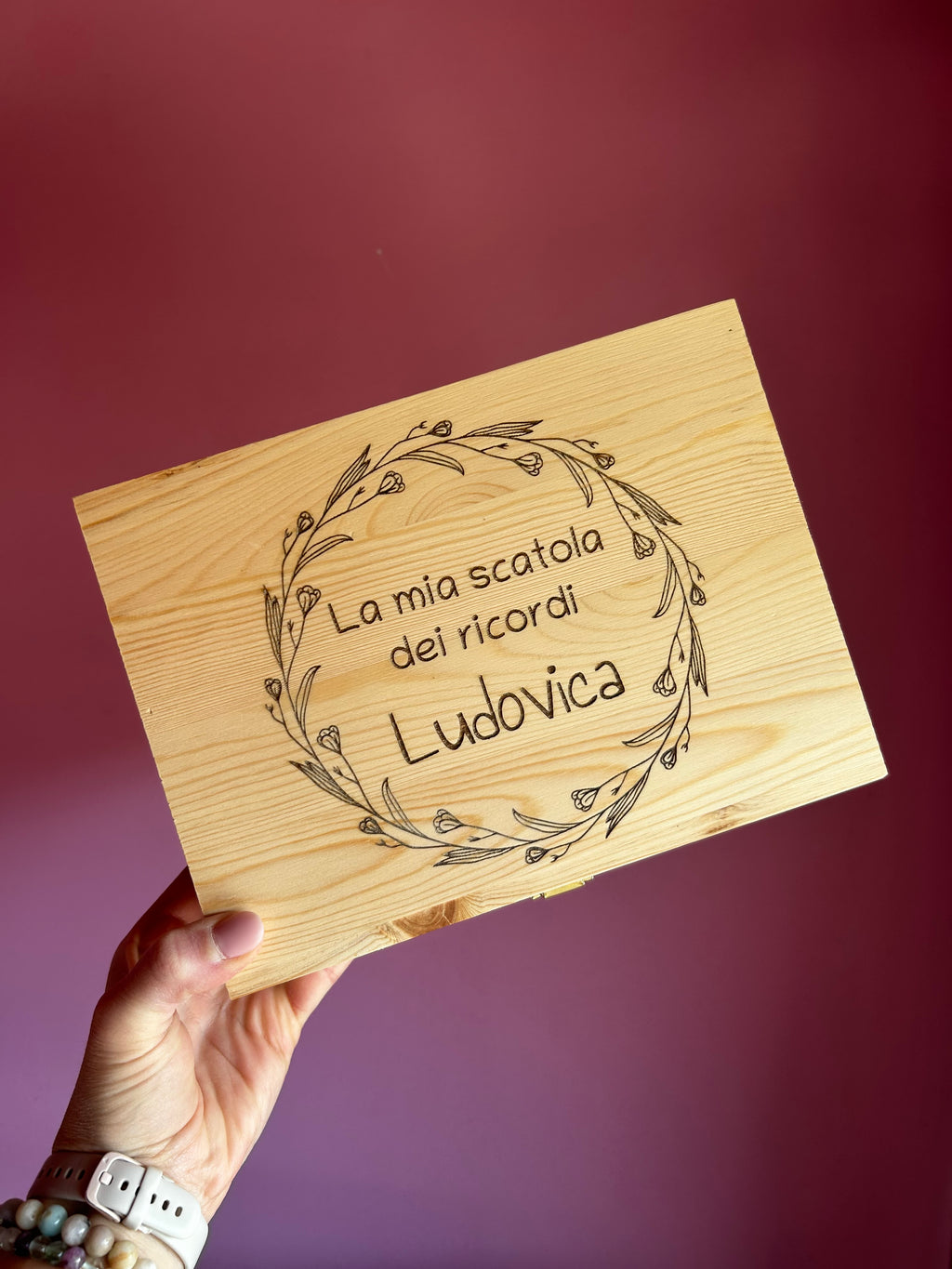 Memory Box personalizzata in legno