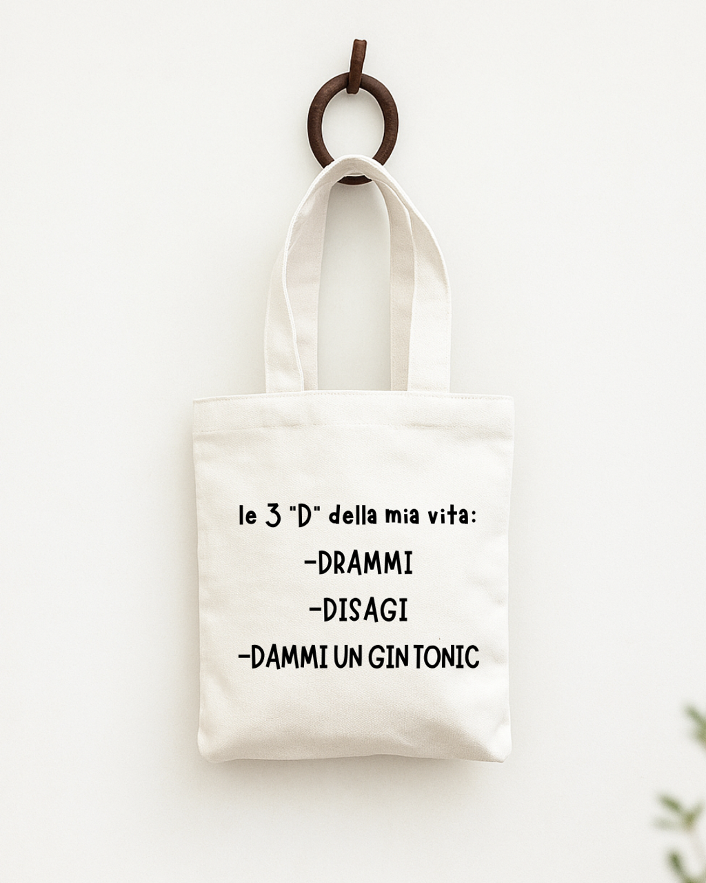 Borsa tela mini personalizzata con nome - Eco-friendly artigianale
